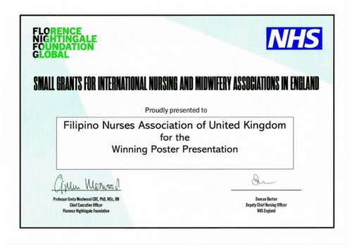FNFG NHS FAN-UK Winning Poster Presentation